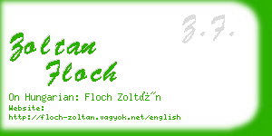 zoltan floch business card